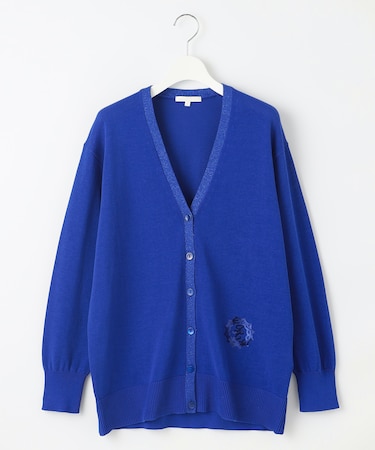 【カタログ掲載・洗える】エンブレムニット カーディガン