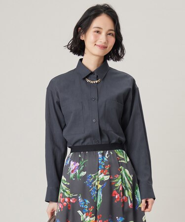 【洗える】ドビーオックスストレッチシャツ アウター