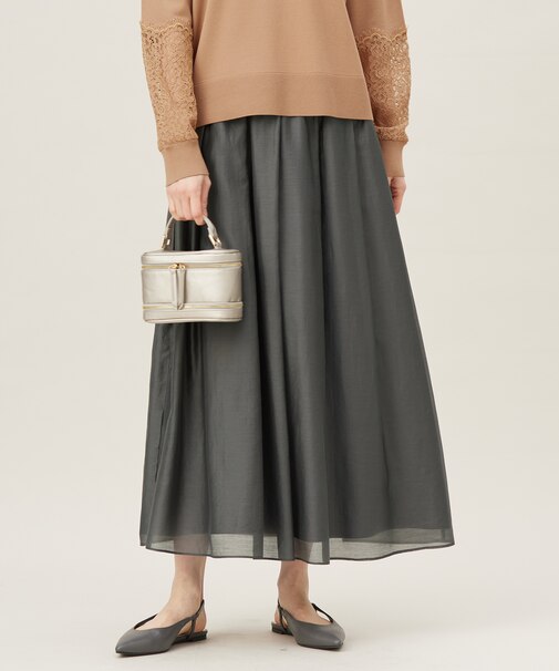 【洗える】エアリー スカート