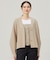 【洗える】ドライコットンハイゲージニット カーディガン