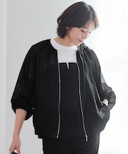 【洗える】メッシュ ブルゾン