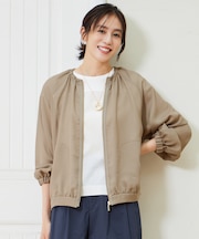 【洗える】メッシュ ブルゾン