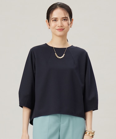 【セットアップ対応・洗える】ブークレダンボール カットソー