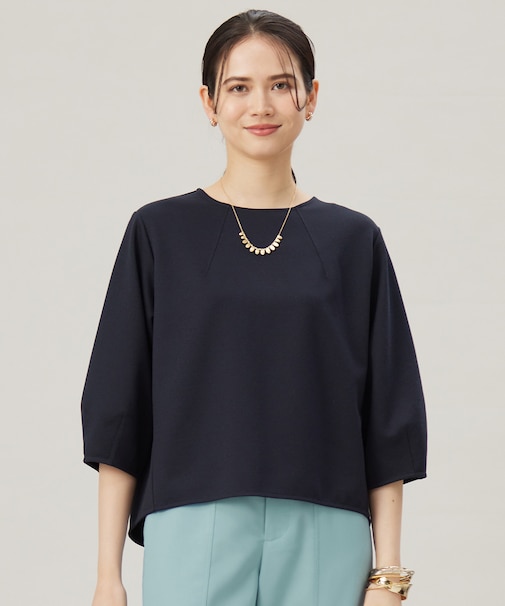 【セットアップ対応・洗える】ブークレダンボール カットソー