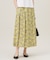 【洗える】リネンライクフラワープリント スカート
