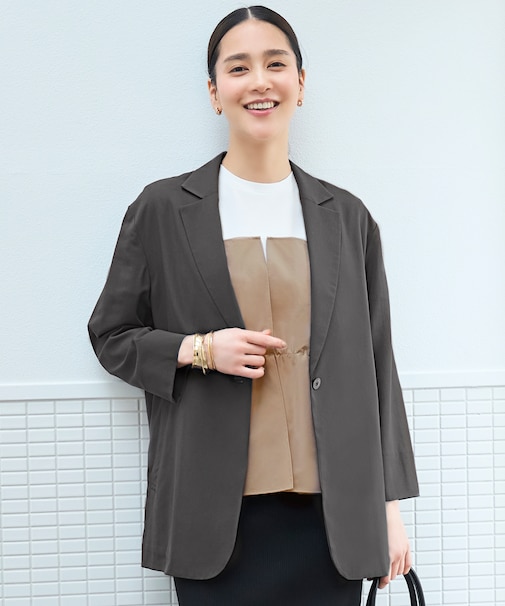 【洗える】ライトシャツ ジャケット