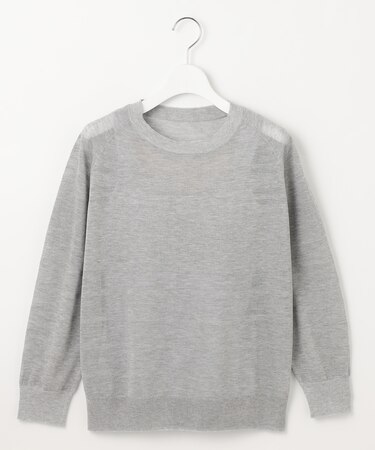 【ワコールコラボ】【洗える】シアーボーダー ニット