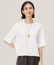 【セットアップ対応・洗える】LIPストレッチプルオーバー ブラウス