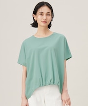 【接触冷感・UVカット・吸水速乾・抗菌防臭・洗える】ハイカウントフォルム Tシャツ