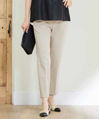 【接触冷感・UVカット・吸水速乾・洗える】シェルタリングテーパード パンツ