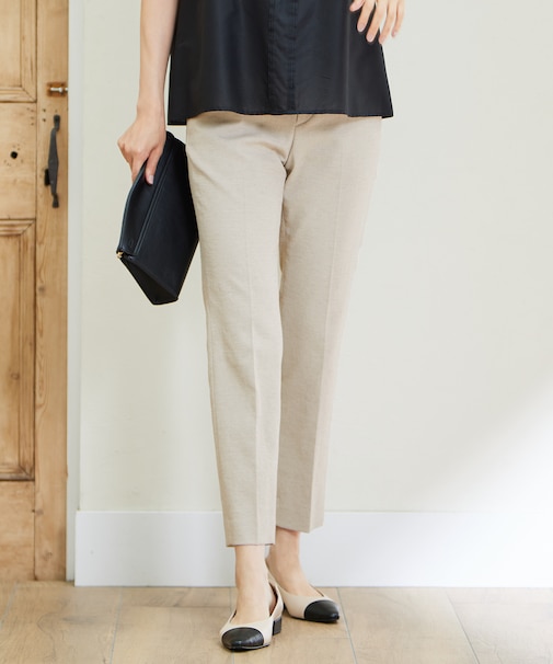 【接触冷感・UVカット・吸水速乾・洗える】シェルタリングテーパード パンツ