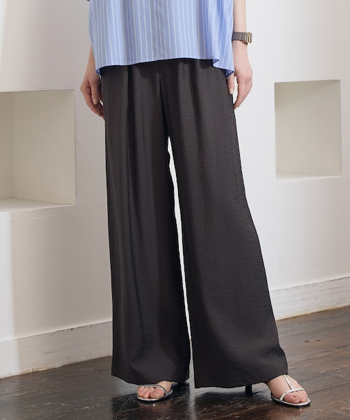 【SHIHOさん着用・ご好評アイテム・新色追加・セットアップ対応】エアリーツイルワイド パンツ