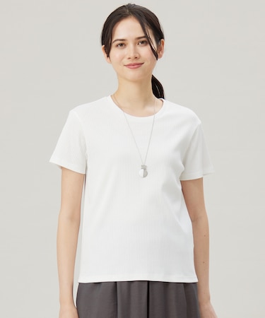 【ドラマ「明日はもっと いい日になる」着用】ソフトリブ Tシャツ