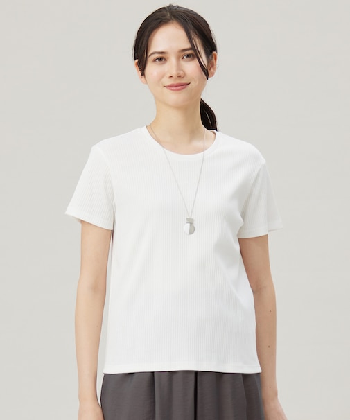 【ドラマ「明日はもっと いい日になる」着用】ソフトリブ Tシャツ