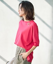 【カタログ掲載・素材アップデート・新色追加・新柄追加・前後差あり】クレープストレッチプルオーバー ニットII