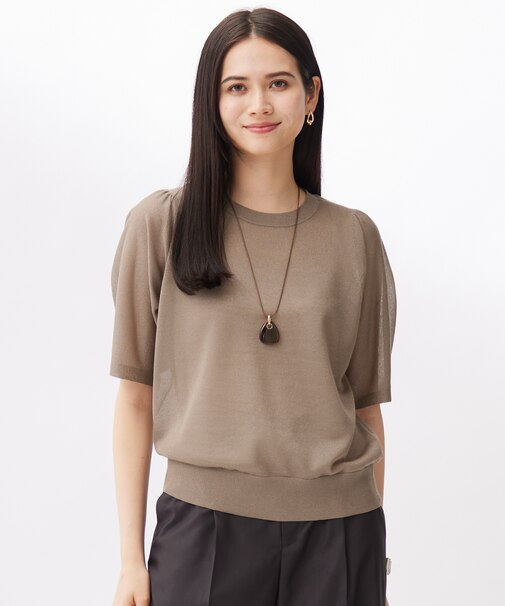 【カタログ掲載・洗える】ブライトシアープルオーバー ニット