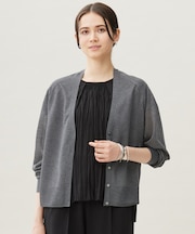 【洗える】ブライトシアー カーディガン