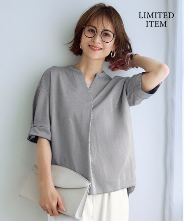 【WEB限定・洗える】サッカージャージー カットソー