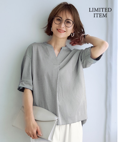 【WEB限定・洗える】サッカージャージー カットソー