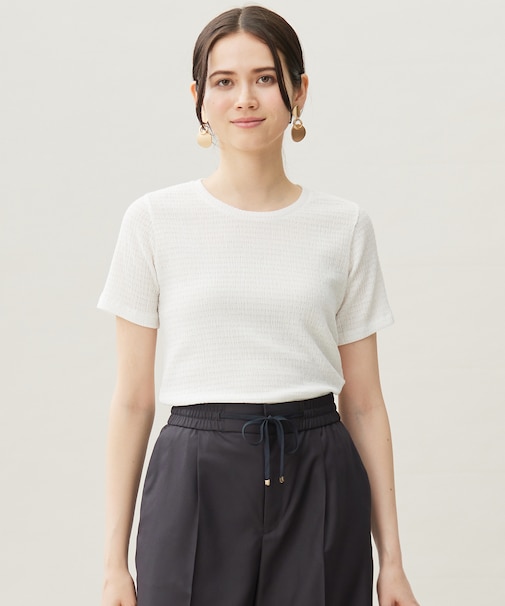 【洗える】シャーリングジャージー Tシャツ