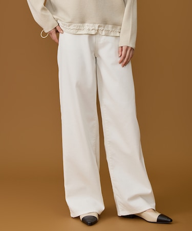 ウスカルデニムワイドストレート パンツ