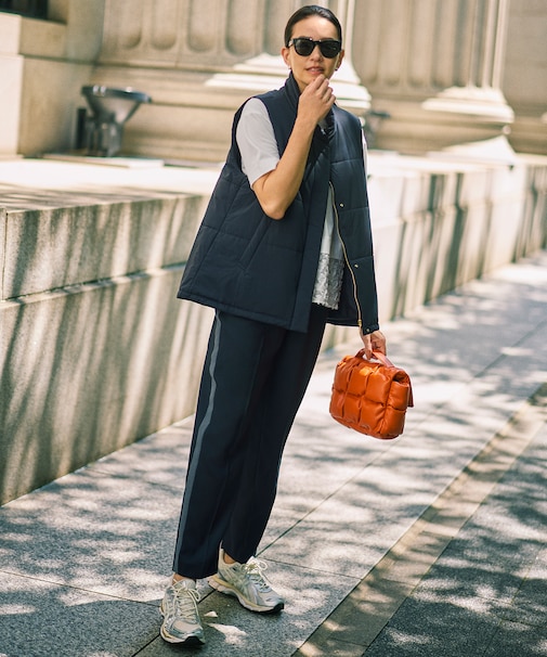 【カタログ掲載】ウールライクストレッチテーパード パンツ