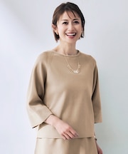 【洗える】モールブロッキング ニット