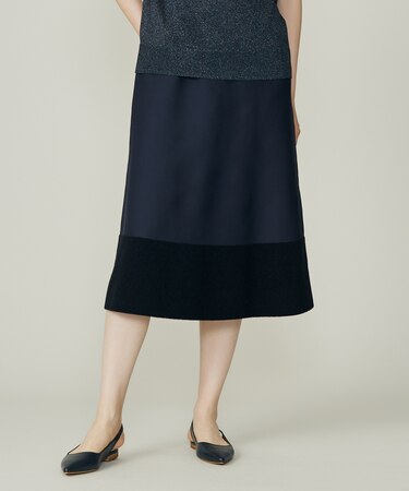 モールブロッキングニット スカート