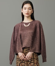 【カタログ掲載】カラーミックスラメ カーディガン