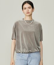 【SHIHOさん着用・洗える】シアーベロア カットソー