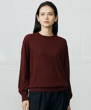 【カタログ掲載・洗える】ファインウールカシミヤクルーネック ニット