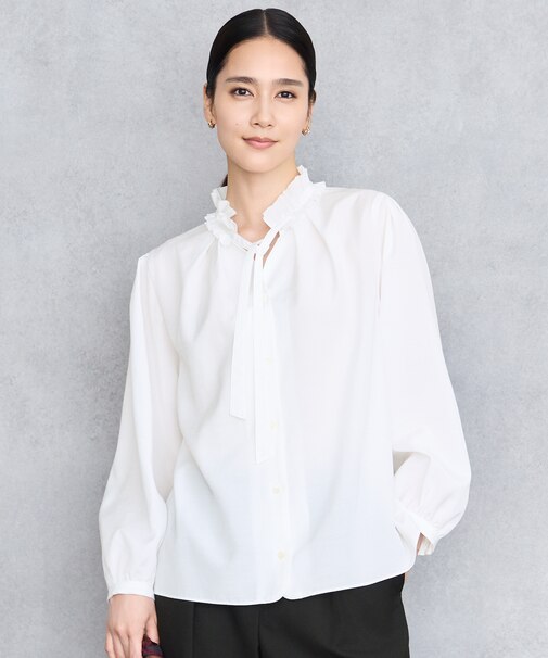 【SHIHOさん着用】ブライトローン ブラウス