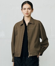 【SHIHOさん着用・洗える】デニムライクツイル ジャケット