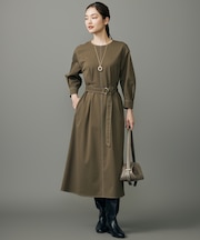 【洗える】デニムライクツイル ワンピース