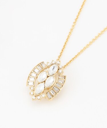 ビジューブローチ ネックレス