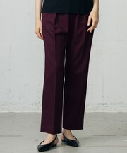 【SHIHOさん着用・洗える】TRスラブツイルテーパード パンツ