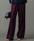 【SHIHOさん着用・洗える】TRスラブツイルラップワイド パンツ