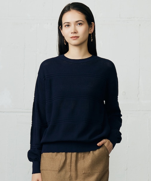 ファインコットンウール ニット