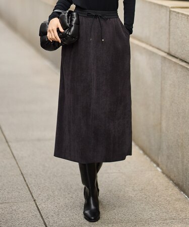 【SHIHOさん着用】ソフトコーデュロイ スカート