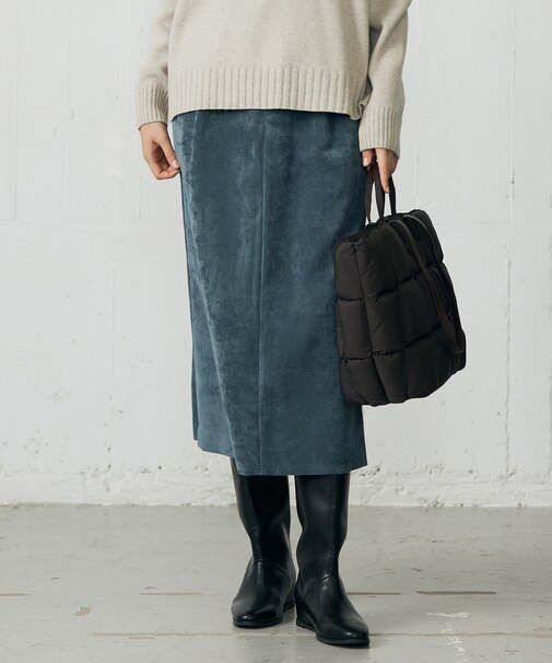【SHIHOさん着用・洗える】ソフトコーデュロイ スカート