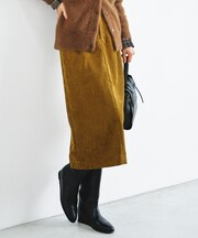 【カタログ掲載・定番人気・新色追加・着まわし力抜群】ソフトコーデュロイ スカート