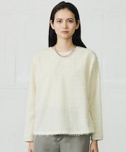 【カタログ掲載】ループカットジャカードプルオーバー ブラウス