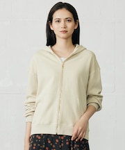 クリアループバックジップ パーカー