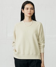 【洗える】クリアループバックレタリング スウェット