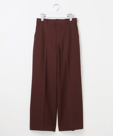 【カタログ掲載・洗える】TRギャバ裏起毛ワイド パンツ