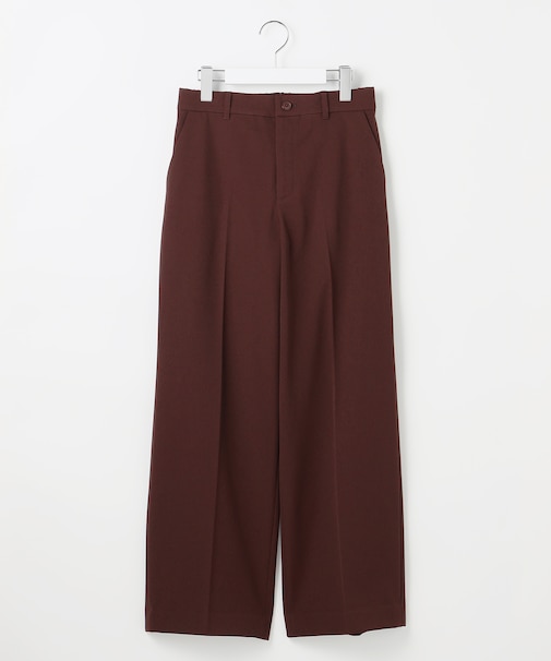 【カタログ掲載・洗える】TRギャバ裏起毛ワイド パンツ