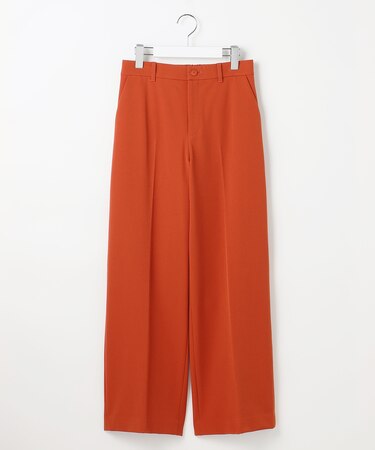 【カタログ掲載・洗える】TRギャバ裏起毛ワイド パンツ