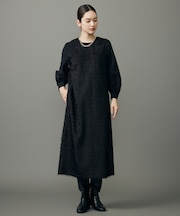 【カタログ掲載・洗える】ループカットジャカード ワンピース