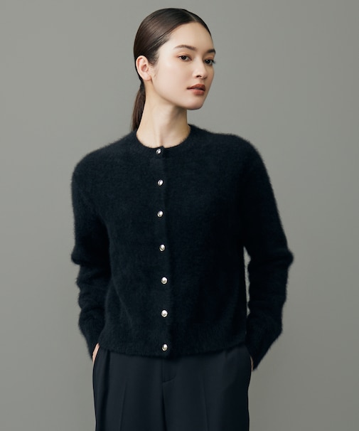 【SHIHOさん着用・洗える】ヘアリーフォックス カーディガン