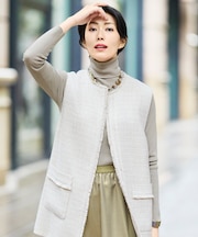 【SHIHOさん着用】ウールシルクミックスインナー ニット